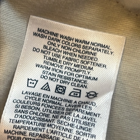 Lands End Chino Pants Traditional Fit Plain Front Straight Leg Comfort 34x33 - Picture 13 of 15